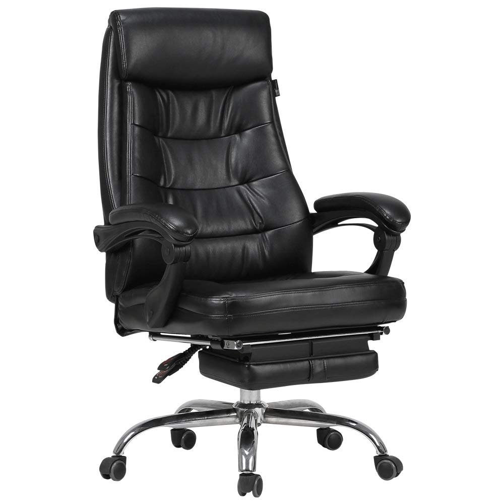 iumLeap Executive Office Chair Big and Tall PU Leather Home Office Desk Chair Swivel Ergonomic Hight Back Computer