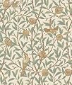 NuWallpaper x Morris & Co. Bird and Pomegranate Linen and Sage Peel and Stick Wallpaper, MCS6593