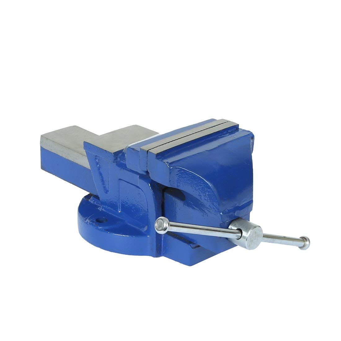 Reward Bench Vise Cast Iron Body with Steel Casting nut No.4 100MM (4 Inch , Blue)