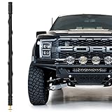 KSaAuto Ford Truck Replacement Antenna, 13 Inch Flexible Rubber, Black, Fits Ford F150 2009-2025, F250 F350 2017-2025, Bronco 2021-2025, AM/FM Reception