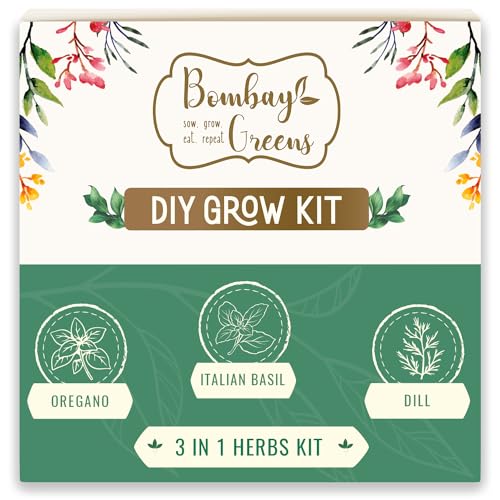 Bombay Greens 3 in 1 DIY Grow Kit | Herbs Gardening Kit | Grow Yo...