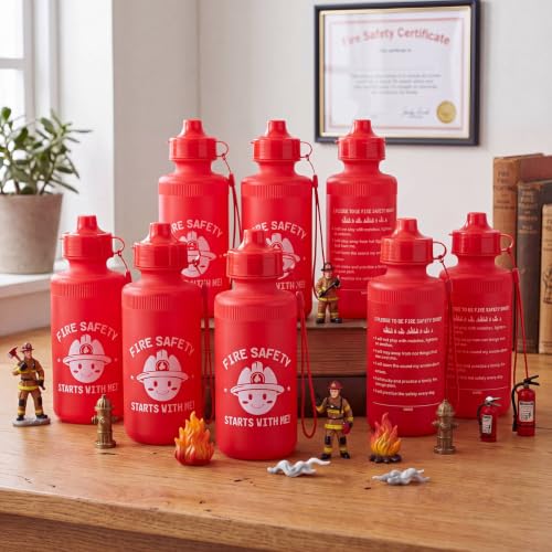 Bokon 18 Pcs 2026 Fire Prevention Week Party Favor, Water Bottles Bulk by Bokon - Used condition - US$31.79
