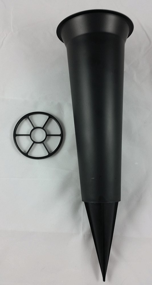 Special Verse Graveside Memorial Grave Spiked Flower Vase (Mam, 1 Pack), Black & Gold - Image 3