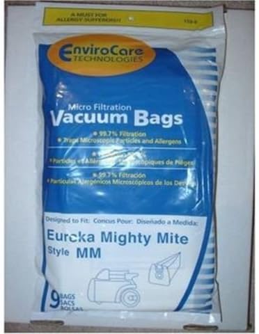 Eureka Part#60295C - Style MM Vacuum Bag Replacement for Eureka Mighty Mite 3670 and 3680 Series Canisters by EnviroCare Part#153-9 - 36 BAGS