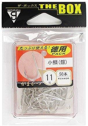 Gamakatsu 66720 Single Hook, The Box, Small Sea Bream, No. 11, 50 Pieces, Silver