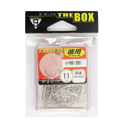 Gamakatsu Single Hooks For Sea Bream Fishing - Size No. 15, Silver Finish - Pack Of 40 Pieces - View #8
