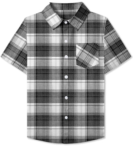 Image of SANGTREE Summer Button Down Shirts Cottn Tops for Men Women Boy Girl