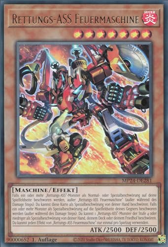 Rettungs-Ass Feuermaschine MP24-DE281 Ultra Rare Deutsch Boosterfrisch 1. Auflage - 25th Anniversary Tin: Dueling Mirrors - mit ReCollectibles-Versandschutz - für Yu-Gi-Oh!