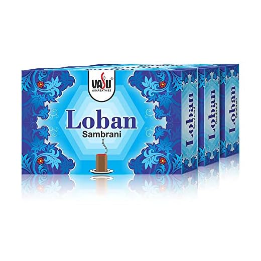 Cycle Pure Vasu Loban Sambrani Dhoop for Pooja (210 pcs) | Dhoop batti Guggal for Puja, Home & Festivals | Loban Dhoop Original with Burner | Pack of 3 (70 Dhoop/Pack + 1 Burner Plate/Pack)