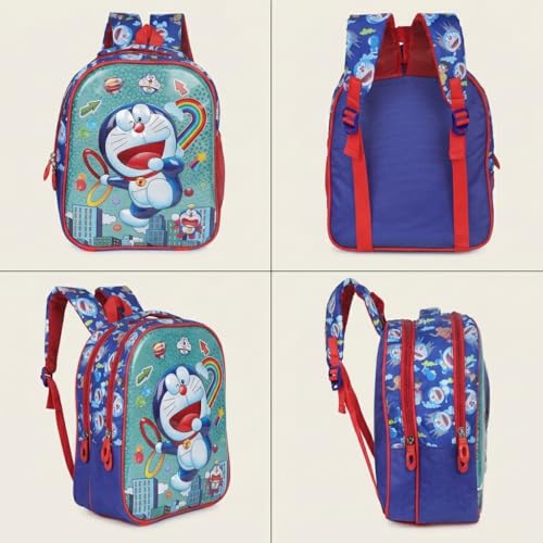 Image of Stylbase 15 Inch 3D Cartoon School Bag for Boys & Girls | Waterproof Lightweight Polyester Kids Backpack with Bottle Pocket | Ideal School Bags for Kids Nursery, LKGClass (3-5 Years)