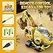 ARCTURINE Dinosaur Shaped RC Excavator for Kids, Flexible Metal Shovel, Lighting, Sounds, 2.4Ghz, Boys 3-5 Year Old Christmas Birthday Gift