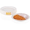 Clazkit 9 Inch Round (100 Pc) Bagasse, Bamboo Plates Like Party Pack Biodegradable Eco Friendly Alternative to Plate Paper Plate