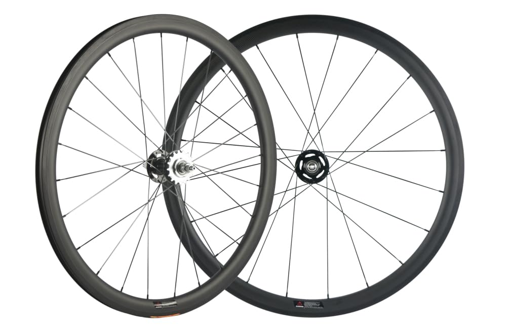 SUPERTEAM Fixed Gear Wheelset 700C Full Carbon Fiber 38/50/60/88MM