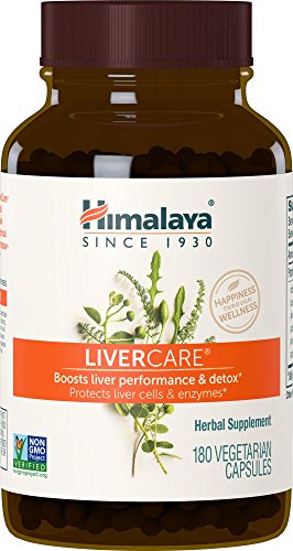 Himalaya LiverCare 90 Day Supply - Herbal Liver Support Promoting Waste Elimination Liver Cleanse Detox and Bile Production - Vegan Non-GMO Gluten Free 375 mg 180 Capsules