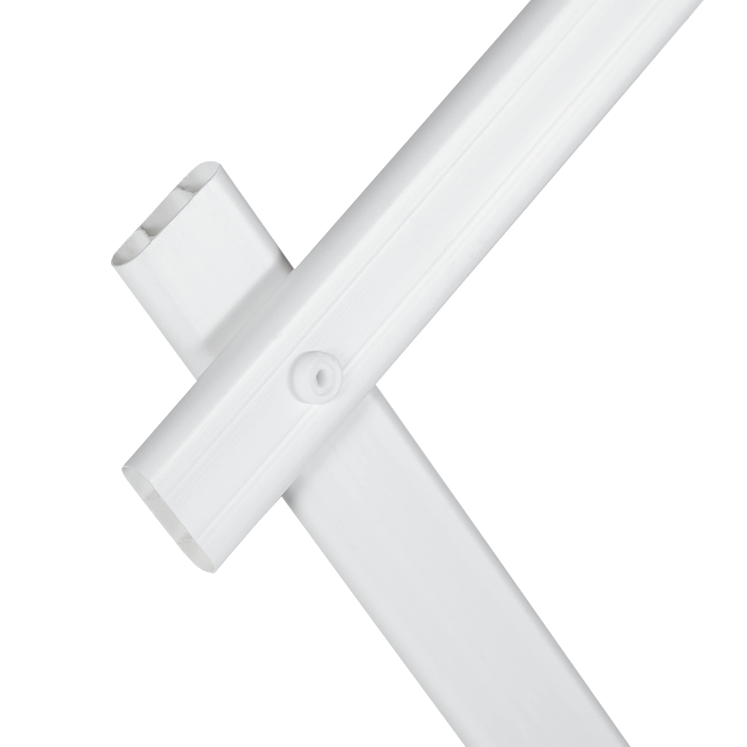 Relaxdays Set 3 Tralicci Estensibili in Plastica, Grigliato per Piante Rampicanti, Giardino e Balcone, 250 cm, Bianco