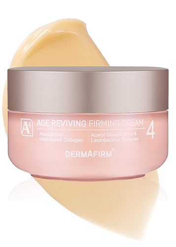 Dermafirm Crema hidratante facial A4 para reafirmar los poros y elasticidad de la piel con colágeno, astasoma y péptido, sin ensayos en animales,