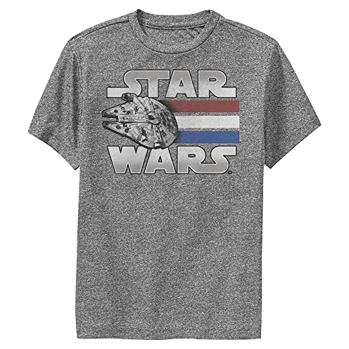 T-shirt Star Wars Falcon Blast Off anti-irritation en coton doux gris taille M