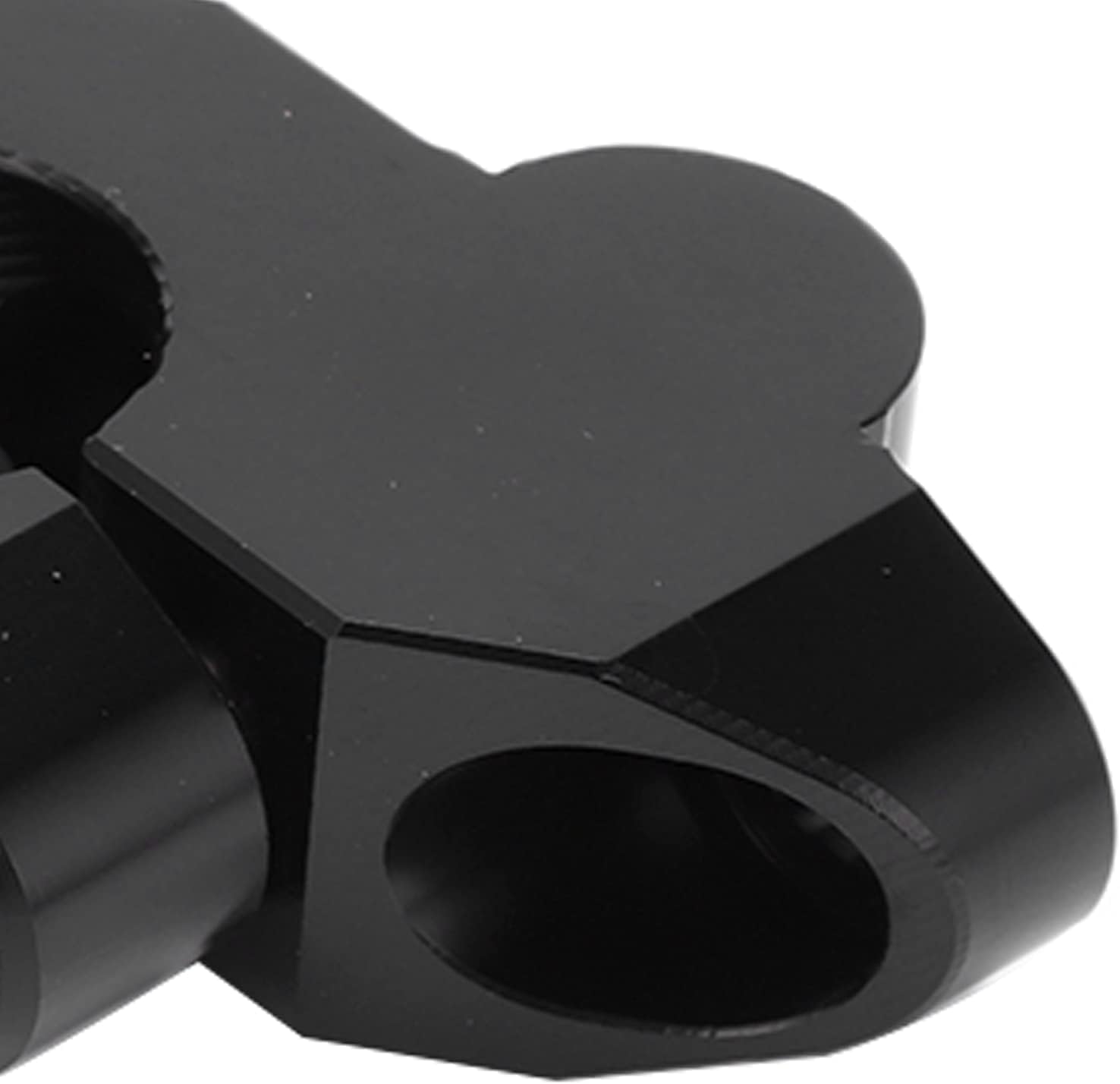 Adaptador de altura de manillar Aramox, elevadores de manillar de 7/8 pulgadas, accesorio universal de modificaci¨®n de motocicleta de aleaci¨®n de aluminio CNC(Negro)
