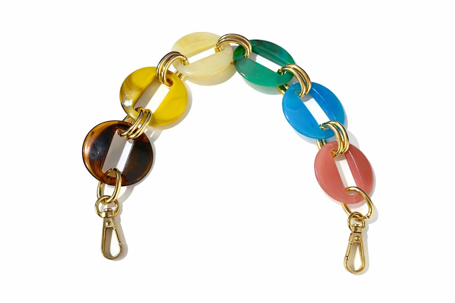Pearl Beaded Bag Handle with Multicolour Strap & Metal Hooks – Detachable Purse Handle Replacement, Elegant Handbag Strap for DIY Bags, Stylish Accessories for Women (Multi Color,1)-image-16