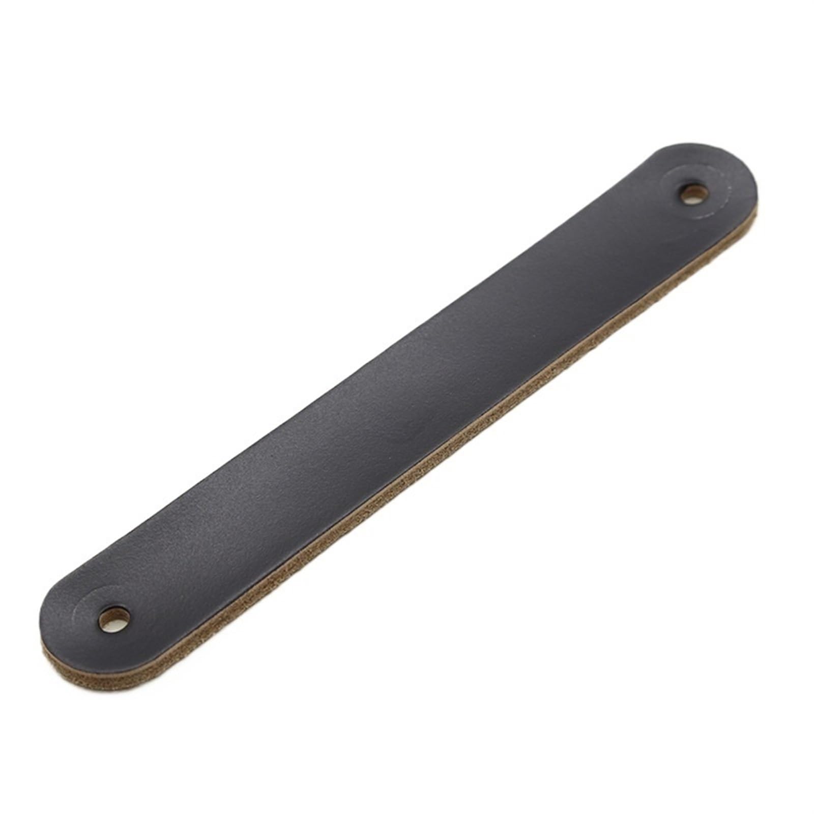 CQAHDSEVF Leather Drawer Pulls, Leather Cabinet Drawer Handles Multicolor Multiple Sizes(387-Black-128mm-Pimp)