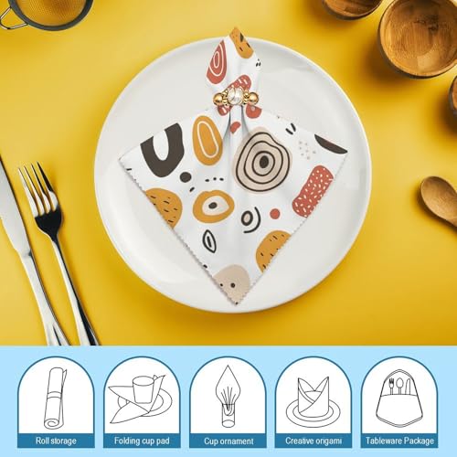 Servilletas de Tela Reutilizables Diseño Floral 4 unidades miniatura 7
