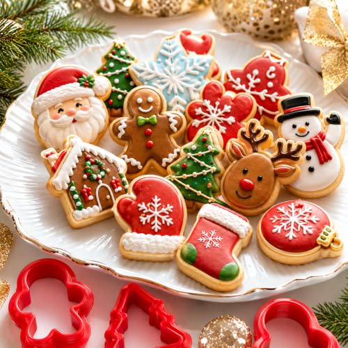 Mini cortadores de galletas de Navidad perfectos para regalar dulces caseros 4