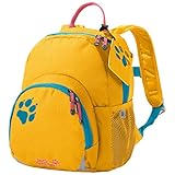 Reflektoren Jack Wolfskin Kinder Buttercup bequemer Kinderrucksack, Burly Yellow XT, ONE SIZE