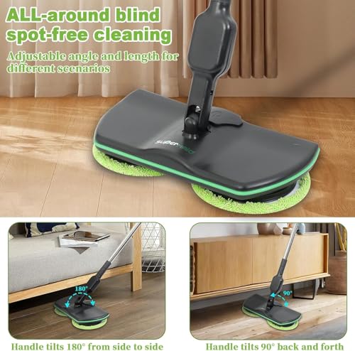 Kiraque Rechargeable Cordless Electric Mop thumb #4