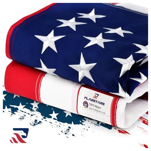 Sturdy American Flag 3x5 Ft Outdoor Heavy Duty,100% Made in USA American Flags ,Non Fading American Flags for Outside 3x5,Embroidered American Flag,3 by 5 America Flags Best High Wind all Weather US Flag,Indestructible America Flag Sewn Stripes and Embroidered Stars