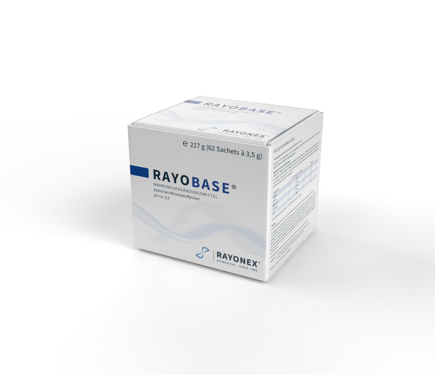 Rayobase® - Basisches Mineralstoffpulver, Packung (217 g) mit 62 Sachets à 3,5 g