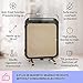 Klarstein Infrared Heater, 1300W Infrared Panel Heaters for Home, Aluminium Portable Heater, Space Heater w/Heat Retaining Marble, Thermostat, Anti-Frost Protection, Energy Efficient Electric Heater