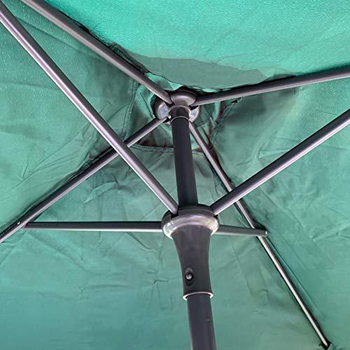 Sombrilla cuadrada roja de 1.5m ideal para crear sombra en balcones pequeños 2