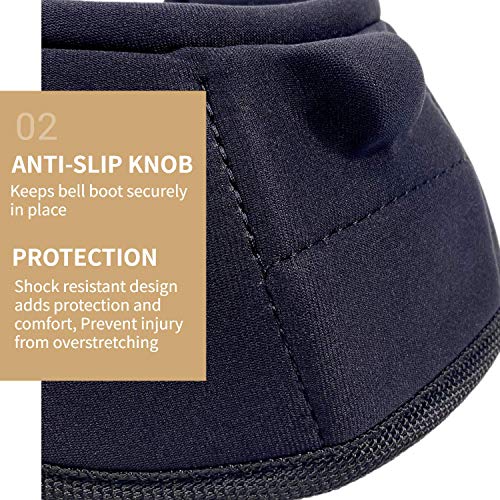 sampson Bell Boots,Bell Boots for Horse That Prevent Injury from Overreach,Durable and Lightweight, Professional Horse Boots - Image 4