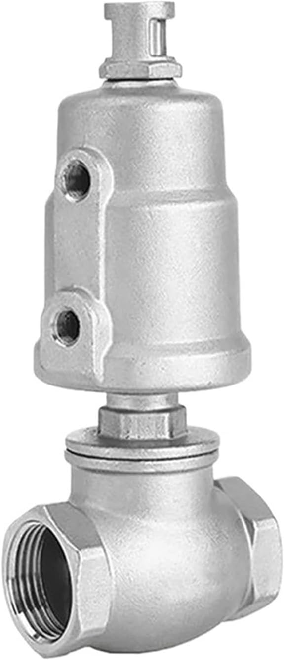 1/2" 3/4" 1" 1-1/4" 1-1/2" 2 Inch 304 Stainless Steel T-Type Pneumatic Thread Globe Valve PTFE Sealing