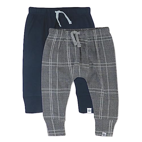 Image of HonestBaby Unisex-Baby Multipack Honest Pants Joggers Pull on 100% Organic Cotton for Infant Baby and Toddler, Boys, Girls, Unisex
