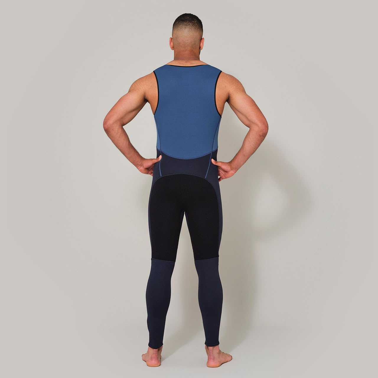 2023 Gill Junior Dynamic Long John Wetsuit - Atlantic Blue - 5017-BLK-J JXL