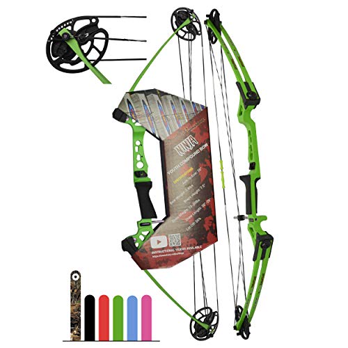 Southwest Archery Ninja Kids Youth Compound Bow Kit - Fully Adjustable 20-29” Draw
