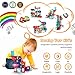 Magnetic Tiles Marble Run, Vatos Magnetic Building Blocks 125pcs 3D Magnetic Race Track with Pipeline & Light Balls, Brain Development Playset STEM Learning Construction Toy Gifts for Kids 3+ Year Old