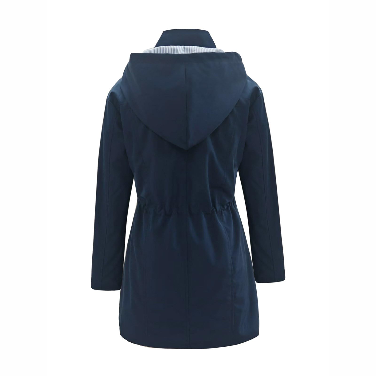 Gabardina Larga Con Capucha Para Mujer, Impermeable, Forrada, Cortavientos, Chaqueta De Viaje, Tallas S Y Xxl Gorros Invierno Mujer Rain Coat Women Chaquetas Deportivas Chubasquero
