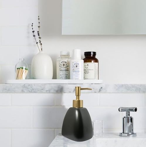 Miniatura 8 de Dispensador de jabón líquido para baño con bomba dorada dispensador de jabón de platos para fregadero de cocina loción recargable de encimera