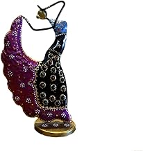 Metal Dancing Lady Decorative Showpiece Table Decor Home Decor Musician Lady Showpiece Gift Item Multicolour (Design -2)