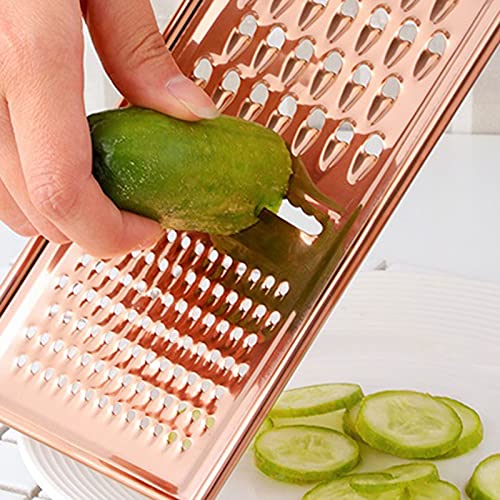 Mandolina multifunción en acero inoxidable plateado miniatura 4