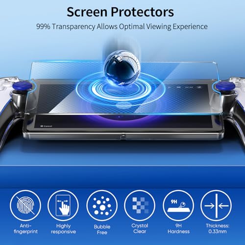 Image of FYOUNG 3 in 1 Accessories Case Bundle for Playstation Portal | Carrying Case & Hard PC Clear Cover with Screen Protector, Protective Case & Hard Shell Travel Handbag for PS5 Portal(Grey)