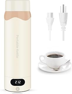 Travel Electric Kettle Portable Mini Kettle, 316 Stainless Steel 16.91Oz/500mL, Smart Small Hot Water Boiler with 4 Temperature,Fast Boiling water with Auto Shut-Off and Boil Dry Protection