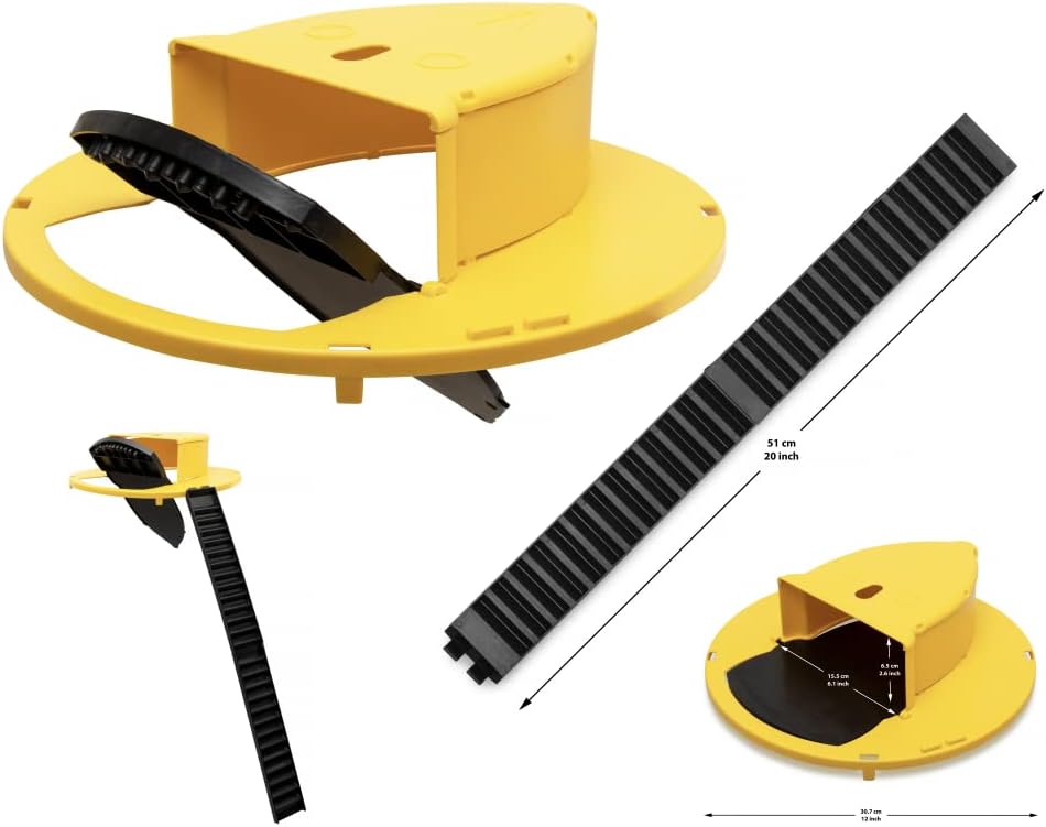 Narotello Flip and Slide Bucket Lid Mouse Trap, Rat Trap