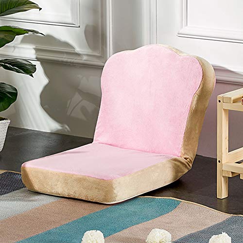 ZPEE Toast Small Lazy Sofa,Adjustable Cute Tatami Recliner,Soft Plush Floor Cushion Bay Window Cushi