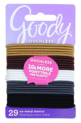 Goody Women's Ouchless 2 mm Elastics, Neutral, 29 Count