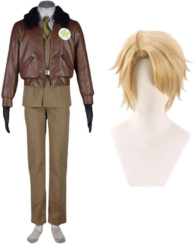 QINGCHENG]ヘタリア アメリカ軍服 コスプレ衣装 ウィッグ付き可能