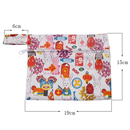 EXCEART 7 Pcs Almofadas Sanitárias Reutilizáveis â€‹â€‹Carvão de Bambu Lavável Mama Pano Menstrual A