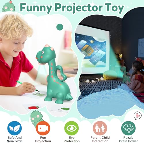 Ketiee DRAWING BOARD Dinosaur Drawing Projector Toys For Ages 5-7 Tracing And Drawing Projector For Kids With Two Projector Heads, Smart Art Sketcher Projector thumb #2